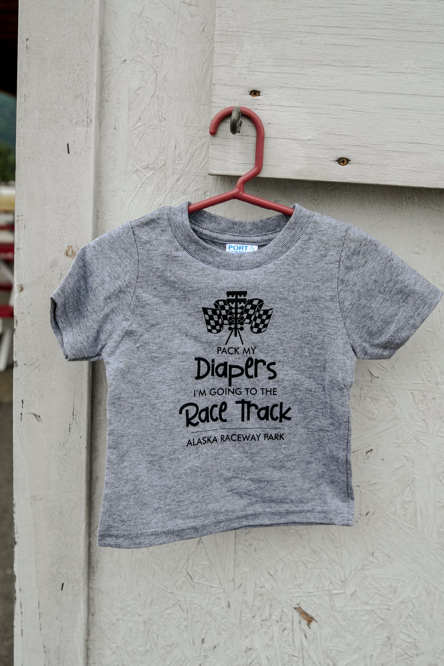Pack My Diapers Gray Tee