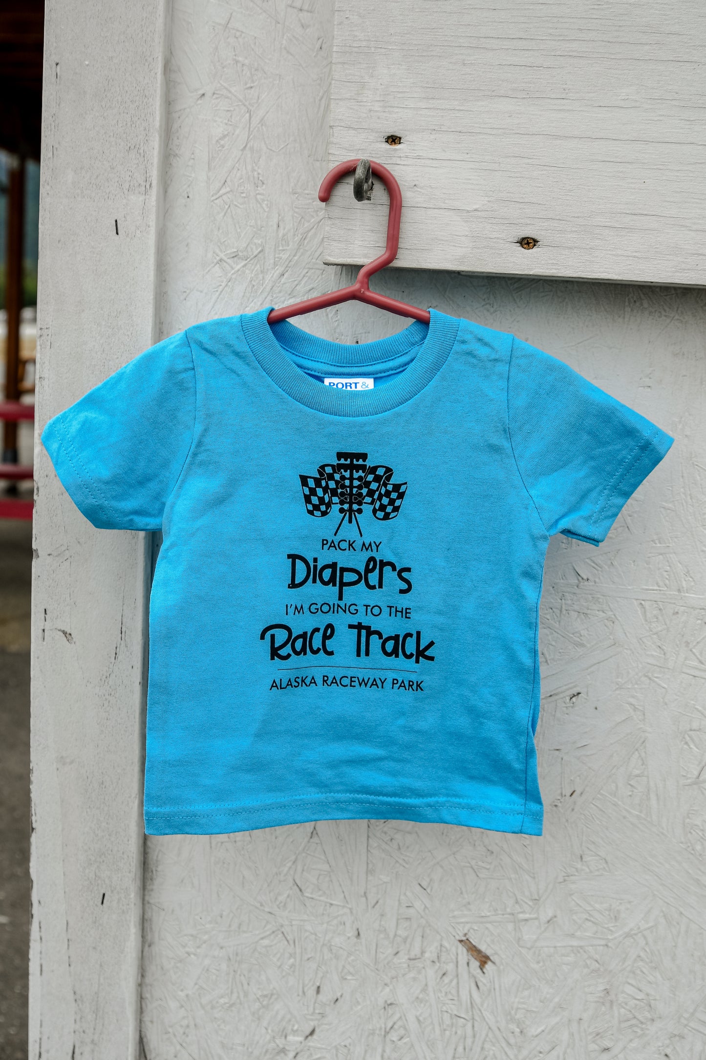 Pack My Diapers Blue Tee