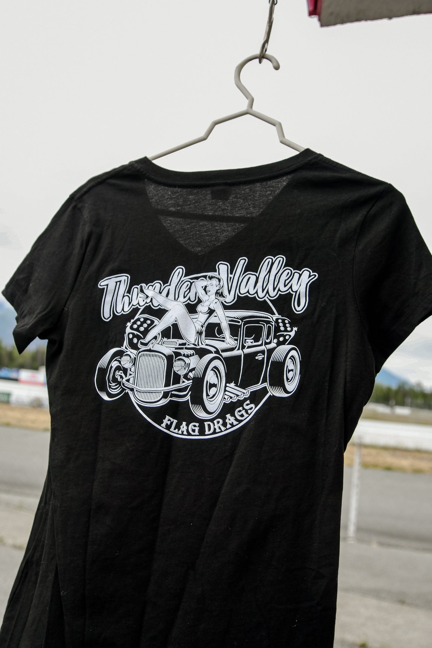Flag Drag Ladies V-Neck Tee