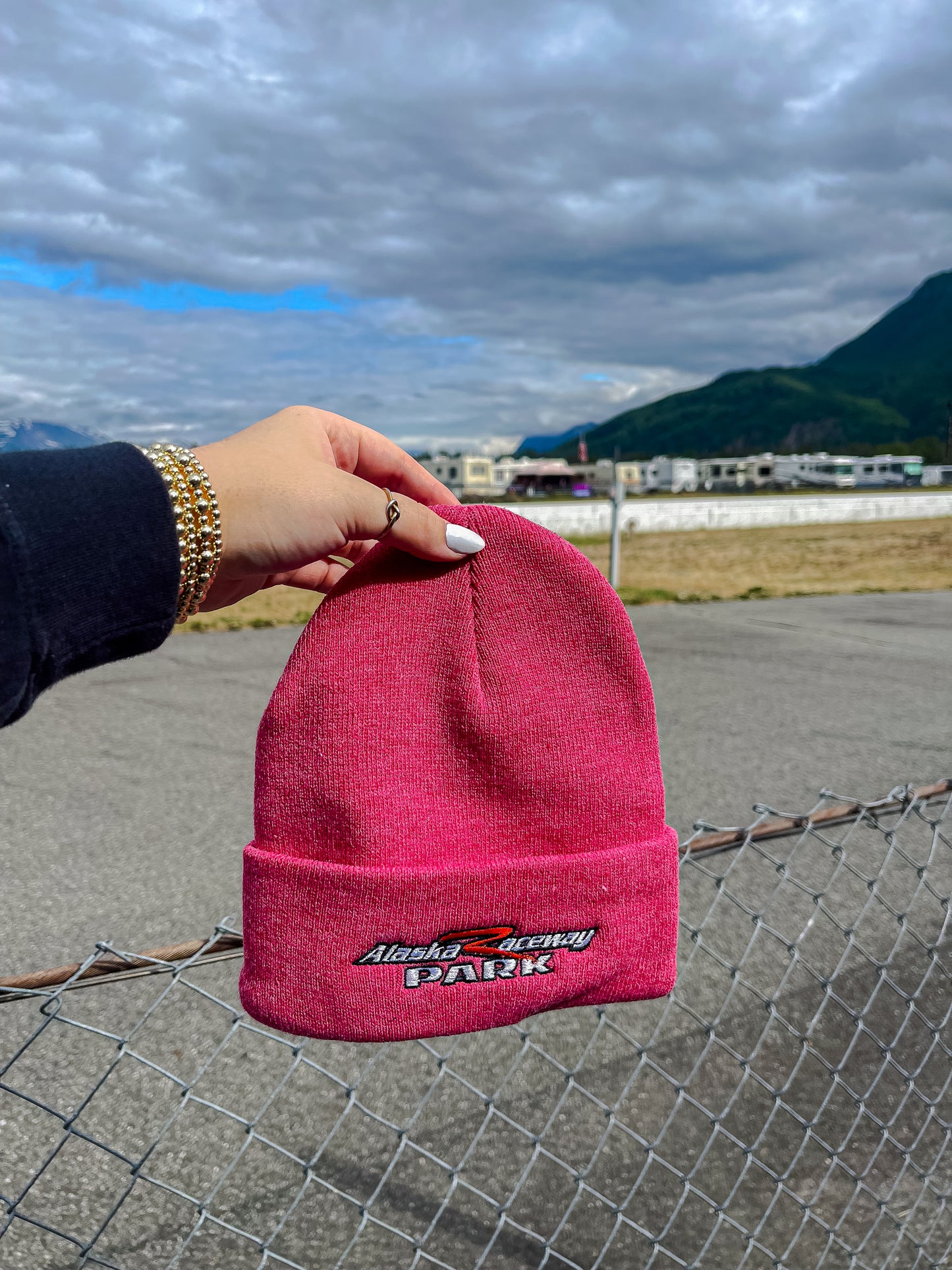 Red ARP beanie