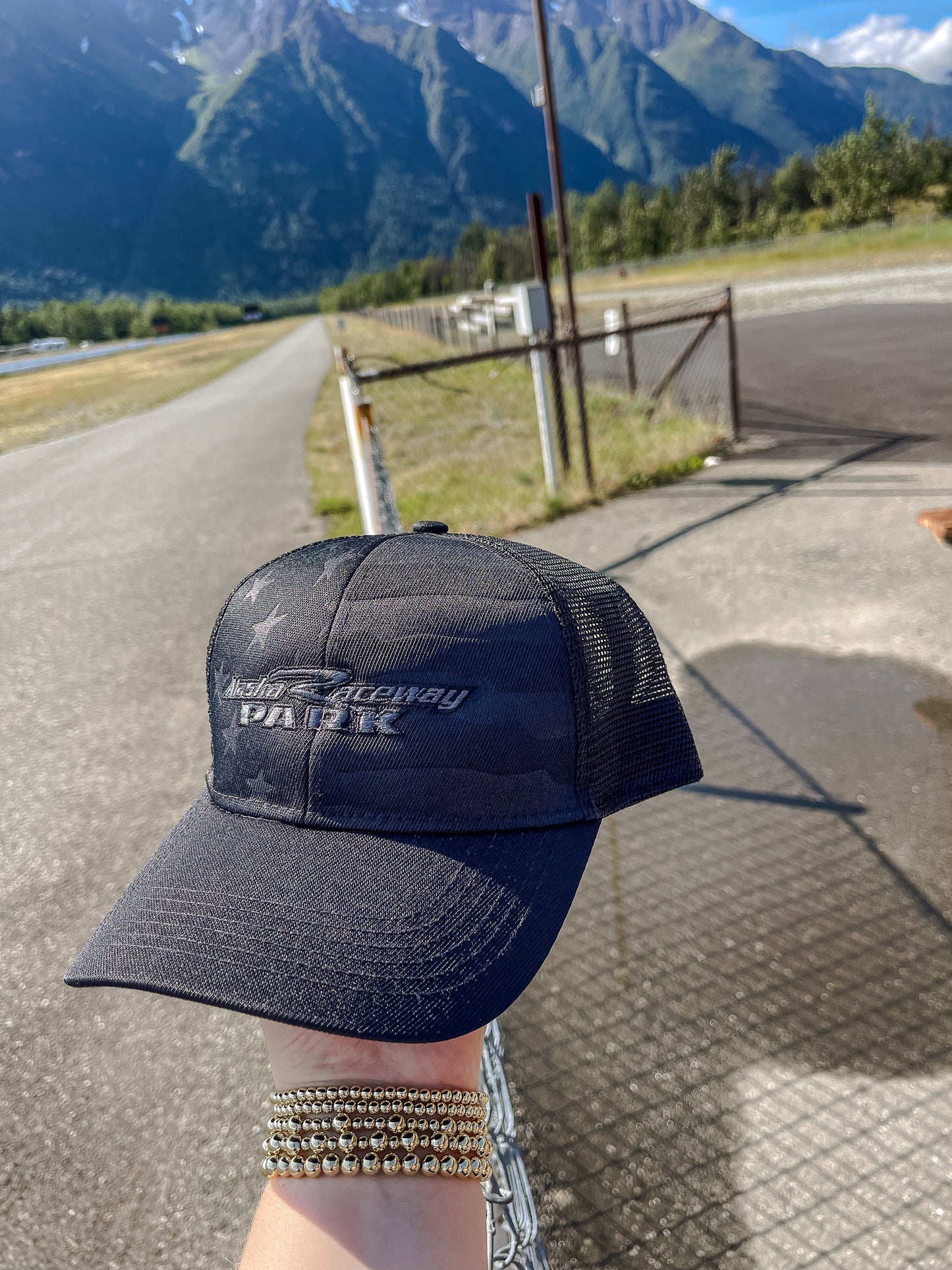 Black on Black Flag Hat